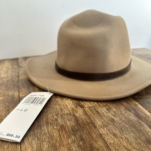 Brand New NWT Pendleton 100% Wool Felt Brown Brim Fedora Hat